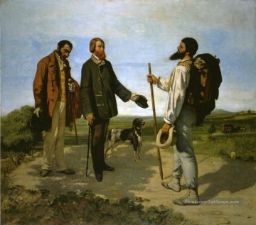  COUR Tableaux - Bonjour Monsieur Courbet Réaliste réalisme peintre Gustave Courbet